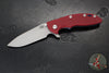 Hinderer XM-18 3.5"- Skinny Slicer- Hollow Grind- Battle Blue Finished Titanium And Various G-10 Handles- Working Finish Magnacut Steel Blade