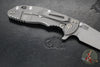Hinderer XM-18 3.5"- Skinny Slicer- Hollow Grind- Working Finish Titanium And Various G-10 Handles- Working Finish Magnacut Steel Blade