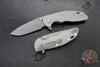 Hinderer XM-18 3.5"- Spanto Edge- LINER LOCK- Working Finish Ti And Various G-10 Handles- Working Finish Blade
