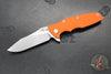 Hinderer Eklipse 3.5"- Skinny Slicer Edge- Hollow Grind- Stonewash Blue Titanium and Various G-10 Scales- Stonewash Magnacut Blade