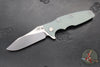 Hinderer Eklipse 3.5"- Skinny Slicer Edge- Hollow Grind- Stonewash Blue Titanium and Various G-10 Scales- Stonewash Magnacut Blade