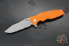 Hinderer Eklipse 3.5"- Skinny Slicer Edge- Hollow Grind- Working Finish Titanium and Various G-10 Scales- Working Finish Magnacut Blade