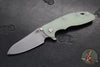 Hinderer XM-18 3.5"- Sheepsfoot- Working Finish Titanium Handle- Various G-10- Working Finish S45VN Steel Blade
