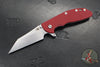 Hinderer XM-24 4.0"- Skinny Wharncliffe Edge- Stonewash Finished Titanium And Various G-10 Handles- Stonewash S45VN Blade