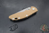 Hinderer XM-18 3.25"- Spanto Edge- NON FLIPPER- Working Finish Titanium and Various G-10 Handle Scales- Working Finish Magnacut Steel Blade
