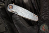 Holt Bladeworks Morpheus Flipper SN1871- Blizzard Pattern Titanium Handles- M390 Near Mirror Blade Finish