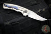 Kevin Foster- Narwhal Bowie Flipper- Carbon Fiber And Titanium Handle- Nichols Damascus Blade- Black Timascus Clip