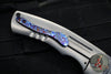 Kevin Foster- Narwhal Bowie Flipper- Carbon Fiber And Titanium Handle- Nichols Damascus Blade- Black Timascus Clip
