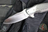 Jeremy Krammes Custom Flipper - Satin Wharncliffe Blade- Carbon Fiber Handle with Zirconium Bolster