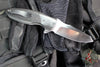 Jeremy Krammes Custom Flipper - Satin Wharncliffe Blade- Carbon Fiber Handle with Zirconium Bolster