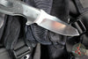 Jeremy Krammes Custom Flipper - Satin Wharncliffe Blade- Carbon Fiber Handle with Zirconium Bolster