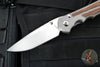 Chris Reeve- Large Inkosi- Drop Point- Glass Blasted Titanium Handle- Natural Canvas Micarta Inlay- Magnacut Steel Blade LIN-1118-006
