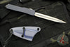 Marfione Custom 06/02/2014 Mini Venom OTF Auto Knife- Gun Metal Gray Handle- Stonewash Blade