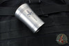 Microtech Titanium Shot Glass- Single Dagger- Stonewashed Finish