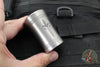 Microtech Titanium Shot Glass- Single Dagger- Stonewashed Finish