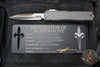 Marfione Custom Ultratech ZBP Zero Blade Play OTF Knife- EX Series- Bayonet Edge- Natural Finished Handle- Cracked Ice Finished Blade 1120EX-CINCHCS-MCK