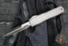Marfione Custom Ultratech ZBP Zero Blade Play OTF Knife- EX Series- Bayonet Edge- Natural Finished Handle- Cracked Ice Finished Blade 1120EX-CINCHCS-MCK
