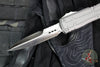 Marfione Custom Ultratech ZBP Zero Blade Play OTF Knife- EX Series- Bayonet Edge- Natural Finished Handle- Cracked Ice Finished Blade 1120EX-CINCHCS-MCK