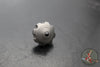 Marfione 2017 Custom Mini Spin Top- Bead Blast Finished Stainless Steel W/ Blue Titanium Stem SN061