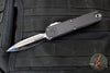 Marfione Custom Knives UTX-85 OTF Knife- PROTOTYPE- Double Edge- Black Handle- Diamondwash Finished Blade