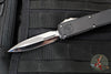 Marfione Custom Knives UTX-85 OTF Knife- PROTOTYPE- Double Edge- Black Handle- Diamondwash Finished Blade