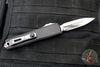 Marfione Custom Knives UTX-85 OTF Knife- PROTOTYPE- Double Edge- Black Handle- Diamondwash Finished Blade