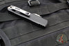 Marfione Custom Knives UTX-85 OTF Knife- PROTOTYPE- Double Edge- Black Handle- Diamondwash Finished Blade
