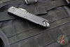 Marfione Custom Knives UTX-85 OTF Knife- PROTOTYPE- Double Edge- Black Handle- Diamondwash Finished Blade