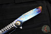 Marfione Custom Warhound Folder- Galactic Finished Titanium Handles- Mirror Polished Blade- Bronze Titanium Hardware