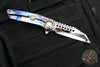 Marfione Custom Warhound Folder- Galactic Finished Titanium Handles- Mirror Polished Blade- Bronze Titanium Hardware