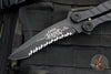 Vintage 2012 Microtech Metalmark Butterfly Knife- Tactical- Black Handle- Black Full Serrated Blade 170-3 T SN333