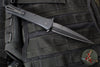 Protech Large Don OTS Auto Knife- Black Handle- Black DLC Blade- MOP Inlaid Button 1921-LTD