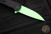 Protech Malibu Flipper- 2023 USN Show Special- Wharncliffe Edge- Black Textured Handle- USN Green Finished Blade