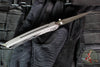 Protech Avalon Custom- Peace Neighbor Deisgn- Manual Button Lock Knife- Knurled 17-4 Steel Handle- Nichols Damascus Blade 2026 Avalon Custom 05