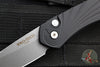 Protech Newport Out The Side OTS Auto Knife- Black Handle with 3D Wave pattern- MOP Button- Stonewash Blade 3436