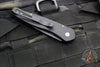 Protech Newport OTS Auto Knife- Black Handle With 3D Wave pattern- Black DLC Blade 3437