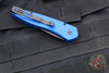 Protech Half-Breed Out The Side OTS Auto Knife- Blue Handle- Black Blade 3607-BLUE
