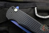 Protech Malibu Flipper- Reverse Tanto-  Black Dragon Scale Patterned Handle- Sapphire Blue Blade 5236-SB