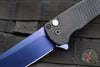 Protech Malibu Flipper- Reverse Tanto-  Black Dragon Scale Patterned Handle- Sapphire Blue Blade 5236-SB