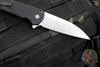 Protech Malibu Flipper- Wharncliffe Blade- Solid Black Handle- Stonewash Magnacut Steel Blade 5301