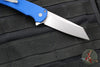 Protech Malibu Flipper- Reverse Tanto- Blue Handle- Stonewash Magnacut Blade 5401-Blue
