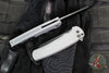 Protech Malibu Flipper- Reverse Tanto- Grey Handle- Black DLC Magnacut Blade 5403-GREY