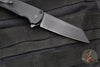 Protech Malibu Flipper- Reverse Tanto- Operator Series- Black Handle- Black DLC Magnacut Blade- Tritium Button Inlay 5403-OPER