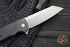 Protech Malibu Flipper- Reverse Tanto- Black Dragon Scale Handle- Acid Washed Magnacut Blade 5435-AW