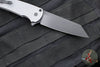 Protech Malibu Flipper- Reverse Tanto- Grey Battleworn Dragon Scale Handle- Black DLC Magnacut Blade 5436-BW GREY