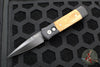 Protech Godson Out The Side Auto (OTS)- Black Handle- Red Ironbark Eucalyptus Wood Inlay- Black Blade 707-RIE