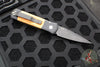 Protech Godson Out The Side Auto (OTS)- Black Handle- Red Ironbark Eucalyptus Wood Inlay- Black Blade 707-RIE
