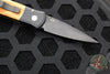 Protech Godson Out The Side Auto (OTS)- Black Handle- Red Ironbark Eucalyptus Wood Inlay- Black Blade 707-RIE