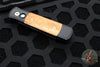 Protech Godson Out The Side Auto (OTS)- Black Handle- Red Ironbark Eucalyptus Wood Inlay- Black Blade 707-RIE