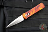 Protech Godson Out The Side Auto (OTS)- Special "Del Fuego" Finished Handle- Satin Blade 721-DF1